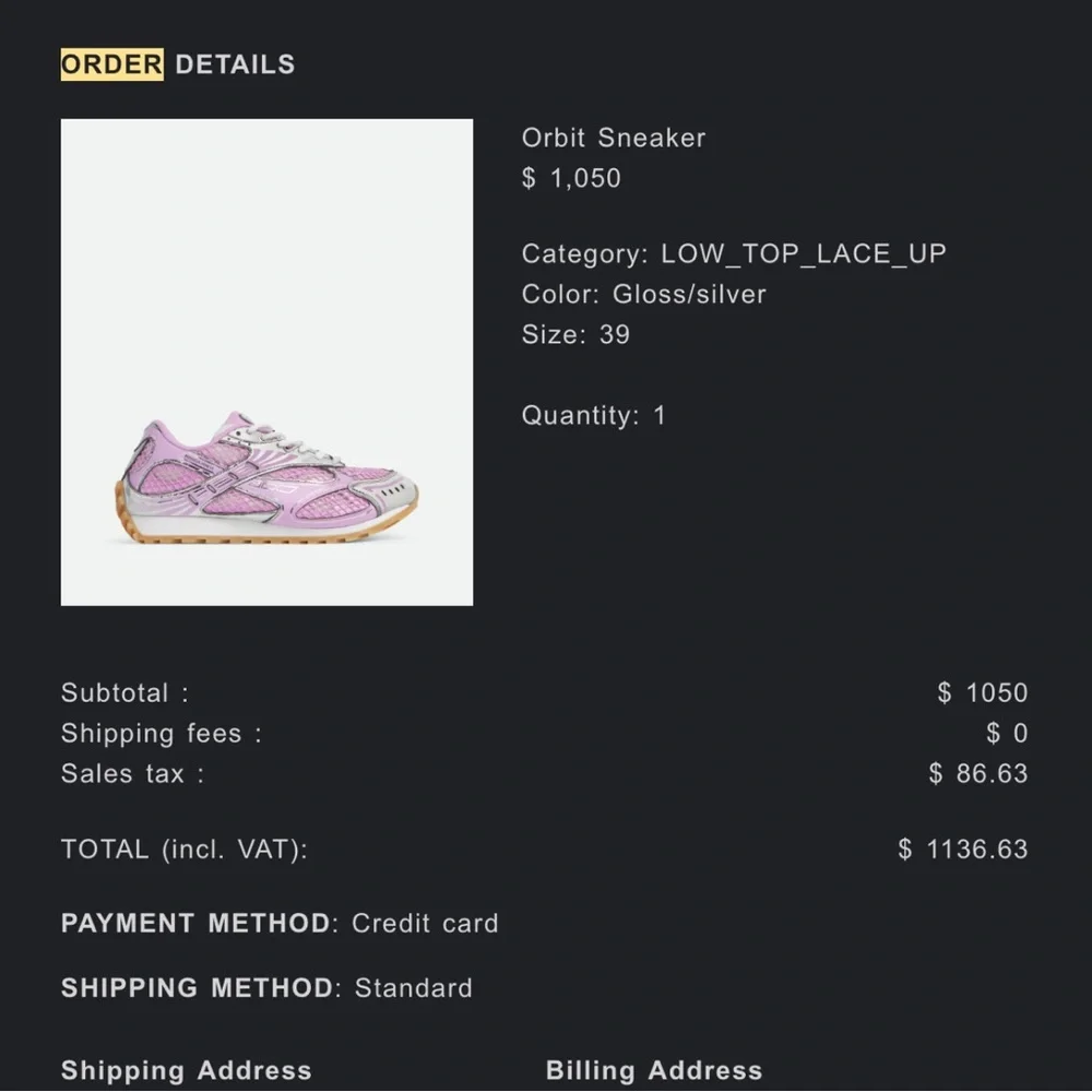 Bottega Veneta Pink and White Orbit Sneakers - Picture 12 of 15